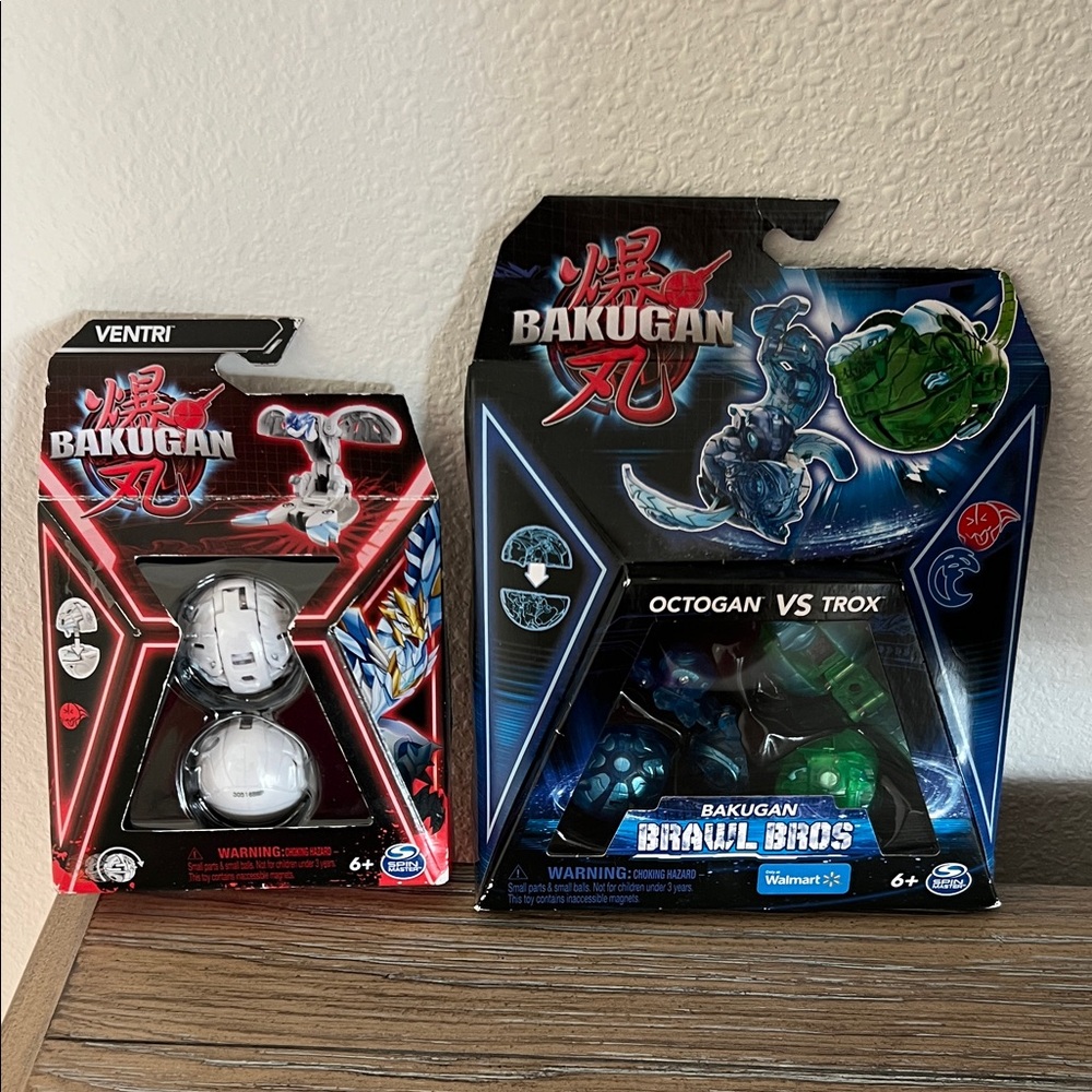 Bakugan Brawl Brothers Octogan vs Trox Ventri Spin Master Easter Basket Stuffers